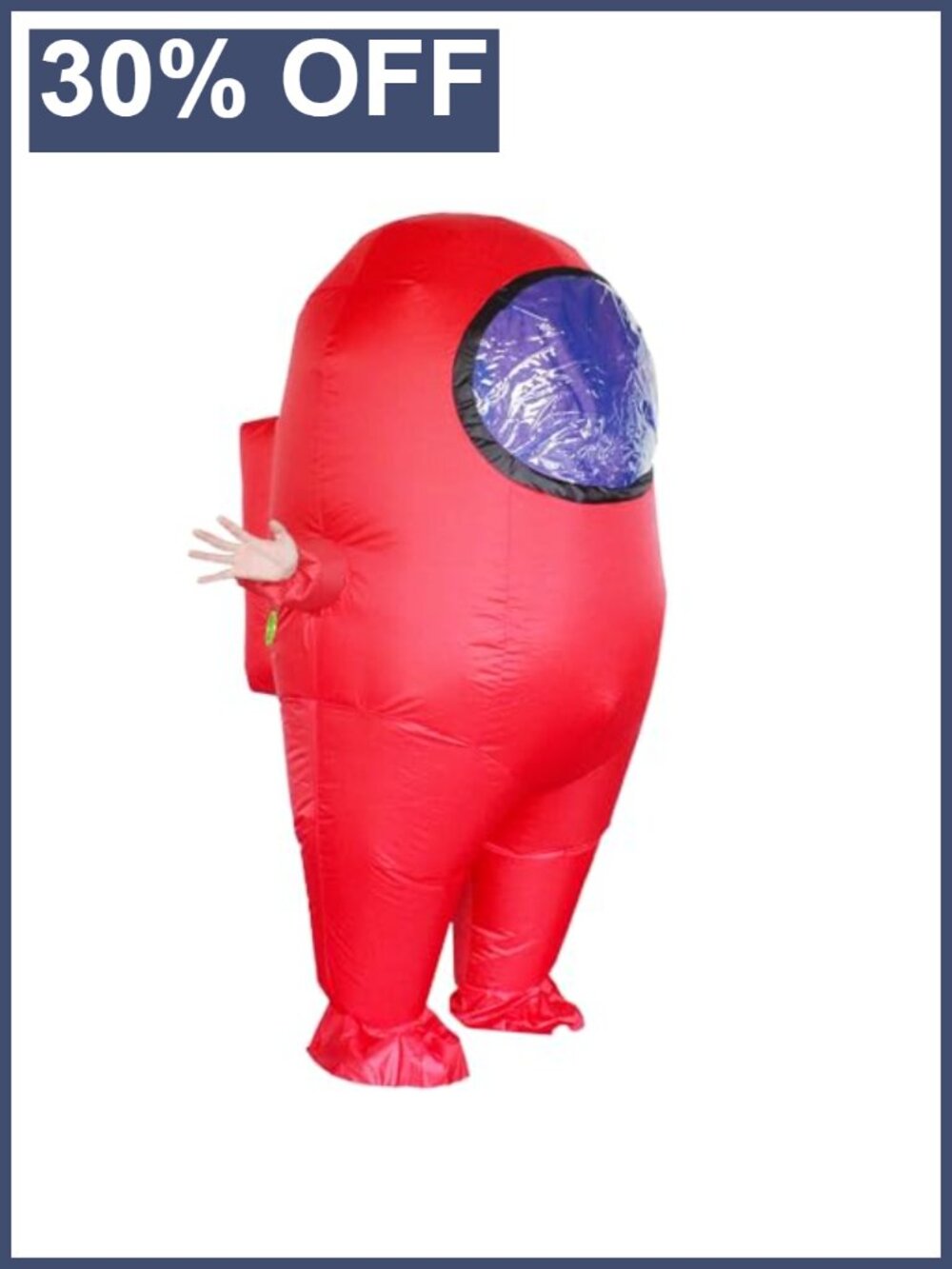 Inflatable Impostor Astronaut Costume Adult Funny Halloween Spacesuit Polyester